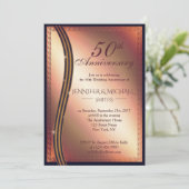 Faire invitation d'anniversaire de mariage en or r (Debout devant)