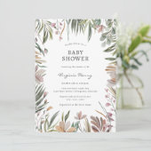 Faire invitation de baby shower botanique (Debout devant)