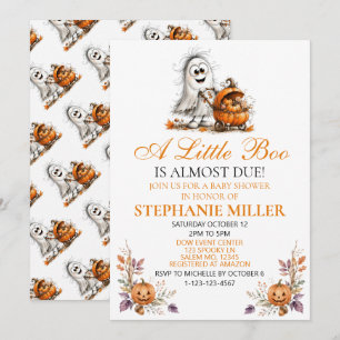 Faire invitation de baby shower pour bébé fantôme