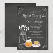 Faire invitation de bains de mariée élégant tablea (Devant / Derrière)