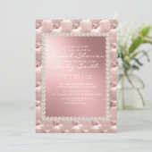 Faire invitation de bains de mariée rose blush bla (Debout devant)