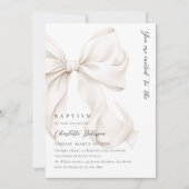 Faire Invitation de Baptême avec un Ruban Neutre (Devant)