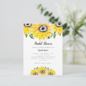 Faire invitation de bapteme de mariage Tournesol a (Debout devant)