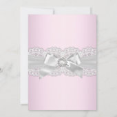 Faire invitation de baptême en dentelle de diamant (Dos)