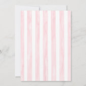 Faire invitation de baptême fille avec ruban rose  (Dos)