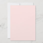 Faire Invitation de Baptême Florale Rose (Dos)