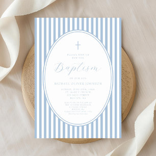 Faire invitation de baptême garçon écriture bébé b