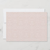 Faire invitation de baptême rose plum et damas bla (Dos)