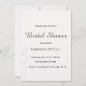 Faire invitation de douche de mariage neutre (Devant)