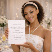Faire invitation de douche de mariage neutre