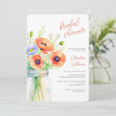 Faire invitation de douche de mariée à fleurs sauv (Debout devant)