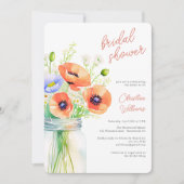 Faire invitation de douche de mariée à fleurs sauv (Devant)