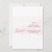 Faire invitation de douche de mariée Blush Splash (Dos)