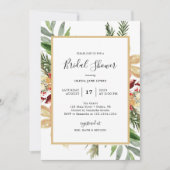 Faire invitation de douche de mariée de Noël (Devant)