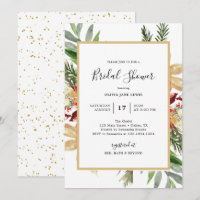 Faire invitation de douche de mariée de Noël