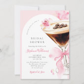 Faire invitation de douche de mariée Espresso Mart (Devant)