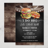 Faire invitation de fiançailles BBQ (Devant / Derrière)