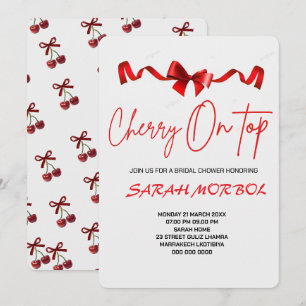 Faire Invitation De Fiançailles Cherry On Top P El