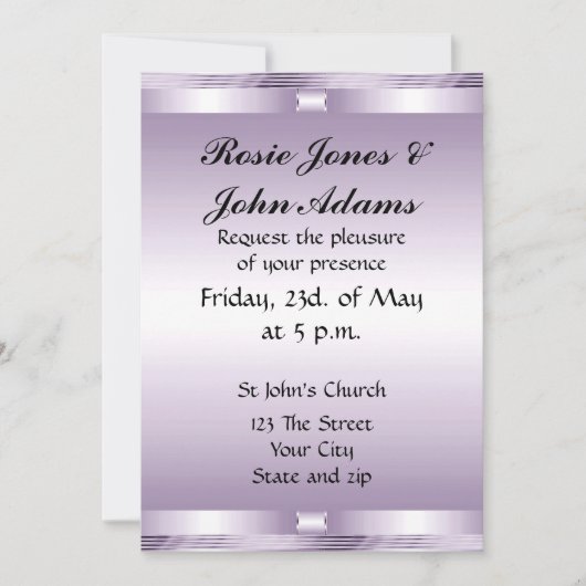 Faire invitation de mariage (Devant)