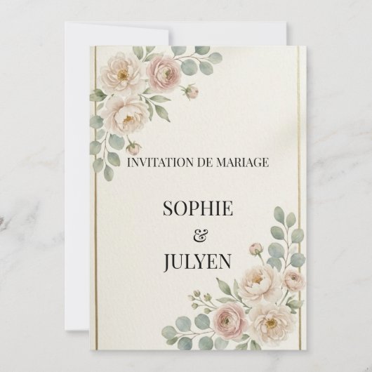 Faire invitation de mariage (Devant)