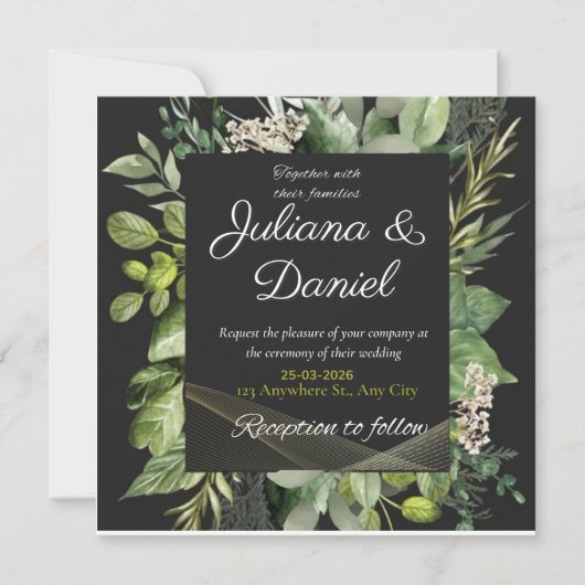faire invitation de mariage (Devant)