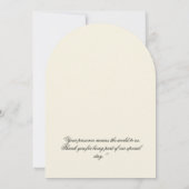 Faire invitation de mariage à arche florale (Dos)