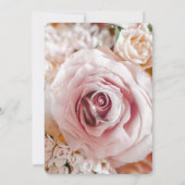 Faire invitation de mariage à coeurs entrelacés | (Dos)