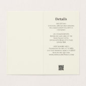 Faire invitation de mariage à feuille vert foncé (Inside Unfolded)