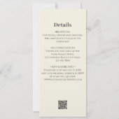 Faire invitation de mariage à feuille vert foncé (Dos)