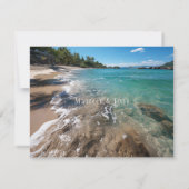 Faire invitation de mariage à la plage (Dos)