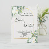 Faire invitation de mariage à la végétation de ros (Debout devant)