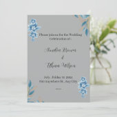 Faire invitation de mariage à l'aquarelle (Debout devant)