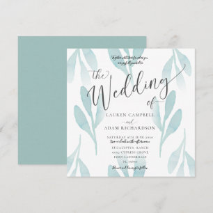 Faire invitation de mariage à l'aquarelle avec feu