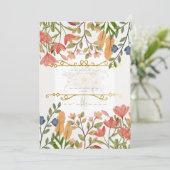 Faire invitation de mariage à l'aquarelle florale (Debout devant)