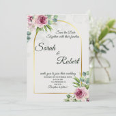 Faire invitation de mariage à l'arche dorée avec f (Debout devant)