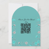 Faire invitation de mariage à l'arche florale sarc (Dos)
