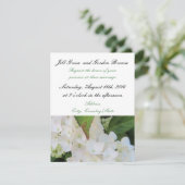 Faire invitation de mariage à l'hydrangea blanc él (Debout devant)