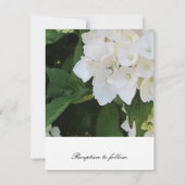Faire invitation de mariage à l'hydrangea blanc él (Dos)