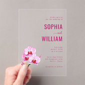 Faire invitation de mariage à l'orchidée rose soph (In situ (ordinateur de poche))