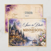 Faire invitation de mariage à Minnesota pour annon (Devant / Derrière)