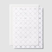 Faire invitation de mariage à monogramme noir (Décalage (Invitation))