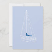 Faire invitation de mariage à voile élégante (Dos)