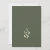Faire invitation de mariage au eucalyptus | Vert s (Dos)