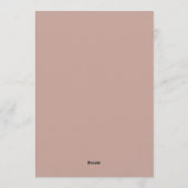 Faire invitation de mariage au laçage rose (Dos)