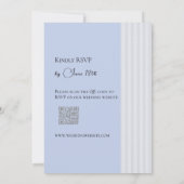 Faire invitation de mariage au lys blanc rayé de b (Dos)