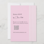 Faire invitation de mariage au lys blanc rayé de r (Dos)