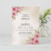 Faire invitation de mariage au lys Stargazer (Debout devant)