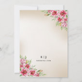 Faire invitation de mariage au lys Stargazer (Dos)