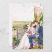 Faire invitation de mariage au tableau noir avec a (Dos)