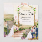 Faire invitation de mariage au tableau noir avec a (Devant / Derrière)